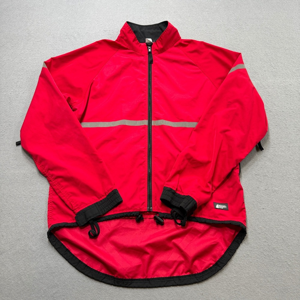 Mountain Equipment Cycling Jacket Men's Large Red‎ Reflective Windbreaker Canada